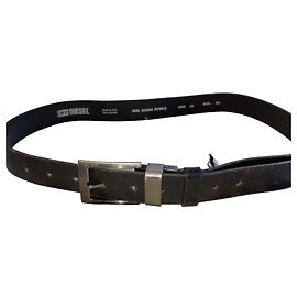 Diesel Putaka Ledergürtel Schwarz - Größe 95 Schwarz