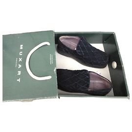 Autre Marque Muxart Barcelona Mocassini in velluto blu navy Blu