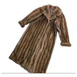 Yves Saint Laurent Sable Fur Coat Brown