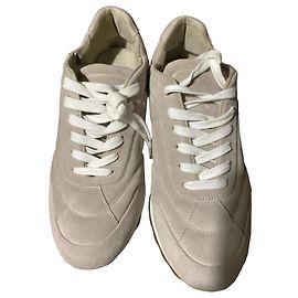 Brunello Cucinelli Baskets en daim beige Beige