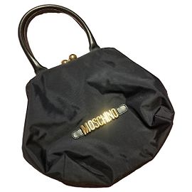Moschino Sac à main en nylon noir Noir