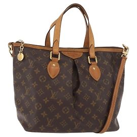 LOUIS VUITTON Monogram Palermo PM Tote Bag M40145 LV Auth ep14576A Monogramm