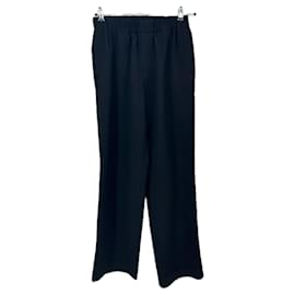 Sandro Black Polyester Pants Size 40 Black