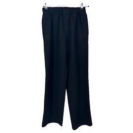 Sandro Schwarze Hose aus Polyester Größe 40 Schwarz