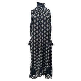 Robe imprimée noire Paco Rabanne Noir