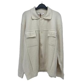 Autre Marque Cárdigan blanco de algodón Blanco