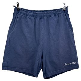 Autre Marque SPORTY & RICH Navy Blue Cotton Shorts XL Blue