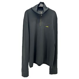 Autre Marque Maglione PHIPPS con zip in cotone grigio XL Grigio