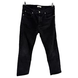 Calça jeans Sandro preta de algodão Preto