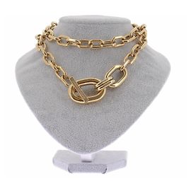 Collana doppia XL Paco Rabanne placcata oro D'oro