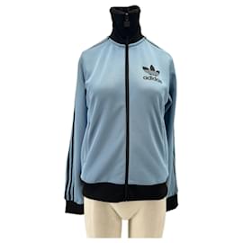 Adidas Blue Jacket Polyester S Blue