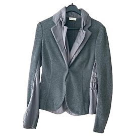 Graue Cashmere-Jacke von Brunello Cucinelli Grau