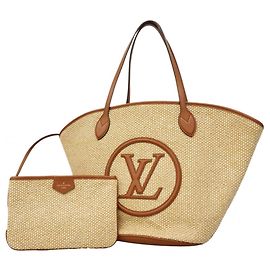Borsa Tote Louis Vuitton Saint Jacques Marrone Beige