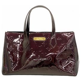 Borsa Tote Louis Vuitton Vernis Wilshire PM Bordò