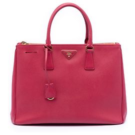 Bolsa Prada Pink Large Saffiano Lux Galleria Double Zip Rosa Outro