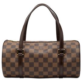 Louis Vuitton Marrone Damier Ebene Papillon 26 Marrone