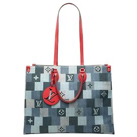 Louis Vuitton Blue Monogram Denim Onthego GM Altro