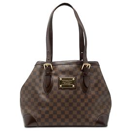 Louis Vuitton Marrone Damier Ebene Hampstead MM Marrone