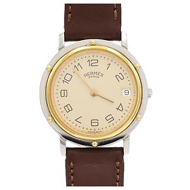 Reloj Hermès Clipper Combination SSxGP Quartz Otro