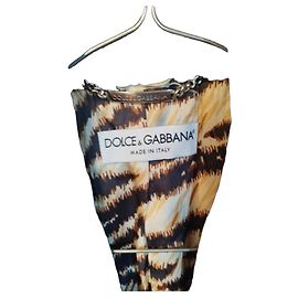 Dolce & Gabbana Schwarzer Blazer mit Tigerprint-Futter Schwarz Leopardenprint