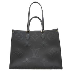Borsa Tote Louis Vuitton Monogram Empreinte OnTheGo GM Nero