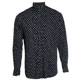 Saint Laurent, Constellation Hemd in Schwarz-Weiß Schwarz