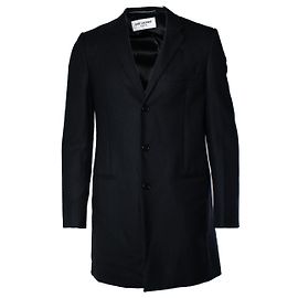Saint Laurent, black fishbone blazer jacket 2018 Black