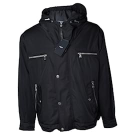 Balmain, Bomberjacke mit Kapuze in Schwarz Schwarz