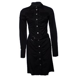 Patrizia Pepe, vestido preto com cinto Preto