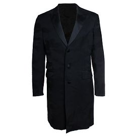 Neil Barrett, black camo fitted slim blazer coat Black