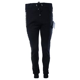 Balmain, black joggers with embossed logo Black