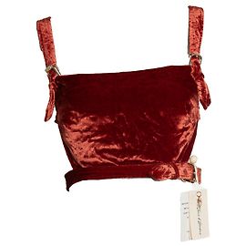 Autre Marque For Love & Lemons, top de terciopelo Otro Naranja