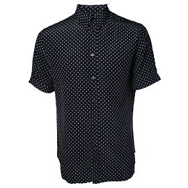 Alexander McQueen, Black skull printed silk shirt Black