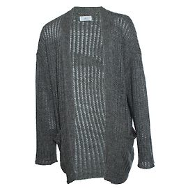 Autre Marque Mr.P., Strickjacke mit Taschen in Grau Grau