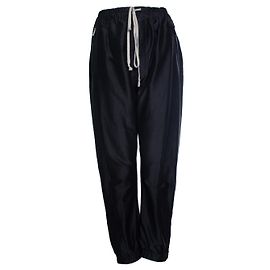 Calças de sarja de cetim Babel SS19 de Rick Owens, preto Preto