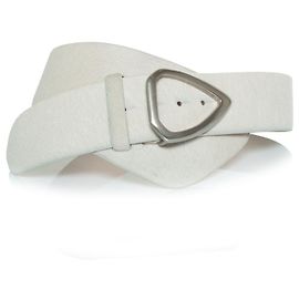 Isabel Marant, Link chain ponyskin belt White