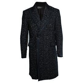 Amiri, Abrigo largo de bucle negro Negro