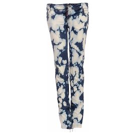 DSquared2, vaqueros biker azules con manchas de lejía Multicolor