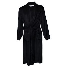 Autre Marque Derek Rose, bata de rayas negras Negro
