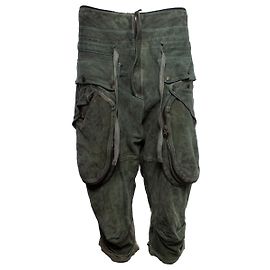 Faith Connexion, Pantalon en daim vert Vert