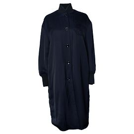 Jil Sander, blue long bomber sport coat Blue