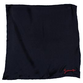 Givenchy, black pocket square with embroidery Black