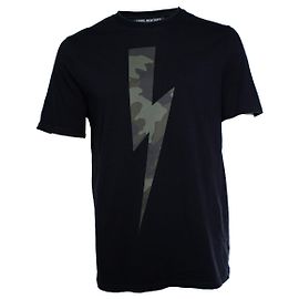 Neil Barrett Camiseta Neil Barret con estampado thunder y camo Multicolor