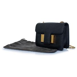Tom Ford, bolsa Sienna em couro granulado preto Preto