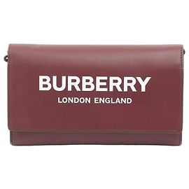 Burberry Hazelmere Leder Umhängetasche Bordeaux