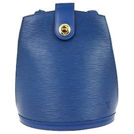 Sac à l'épaule Louis Vuitton Cluny en cuir Epi Bleu