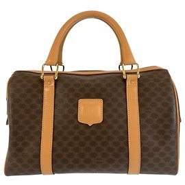 Céline Sac à main CELINE Vintage Macadam en cuir marron Marron
