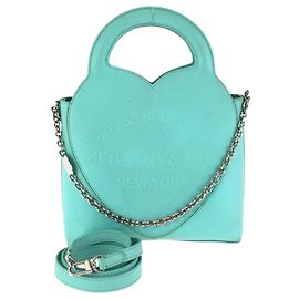 Tiffany & Co. Light Blue Leather Shoulder Bag Light blue