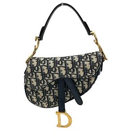Christian Dior Dior Saddle Bag Mini Blu navy