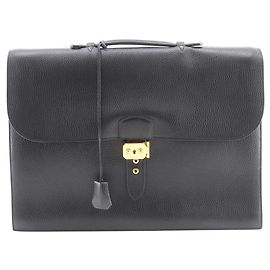 Hermès Hermes Sac A Depeche 41 Business Bag Black